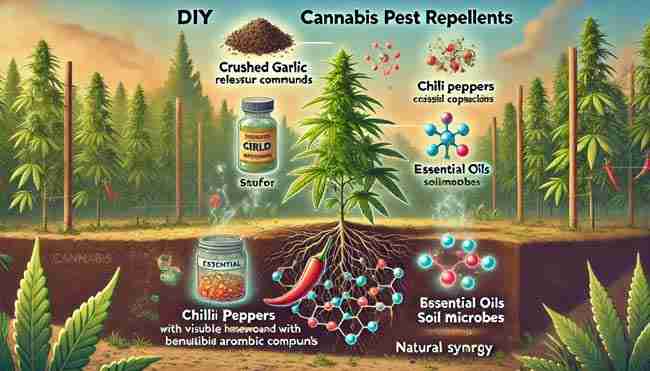 Chemistry of garlic, chili, essential oils, and cannabis roots working together naturally