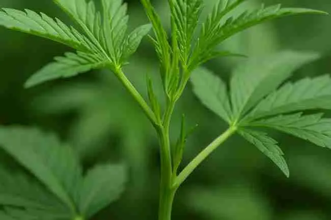Healthy cannabis stems and new growth indicating revival potential