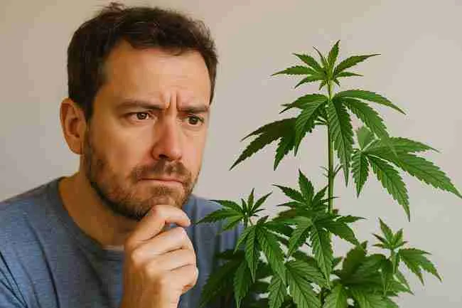 Grower considering questions about cannabis plant surgery