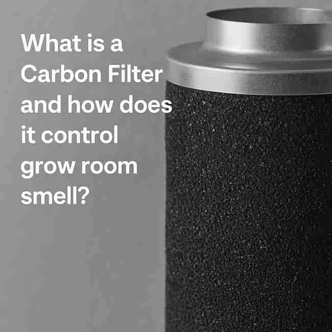 Activated carbon filter for cannabis odor control showing charcoal structure that absorbs Cannabis Grow Room Smell