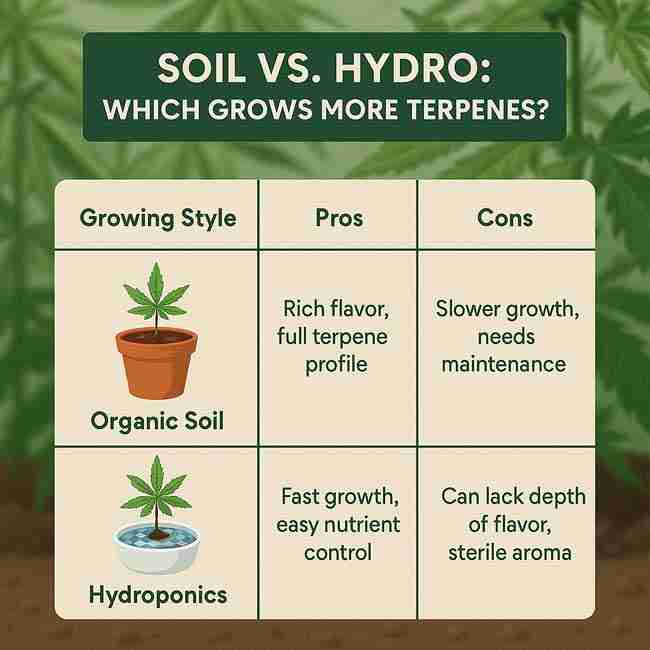 Soil vs. Hydro: Which Grows More Terpene