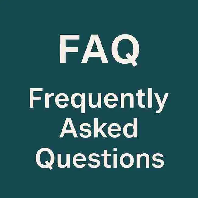 Minimalist FAQ graphic representing frequently asked questions about feminized seeds herm risk for cannabis growers.
