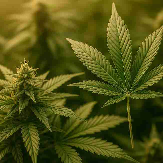 Cannabis grower mixing nutrient solution in correct order