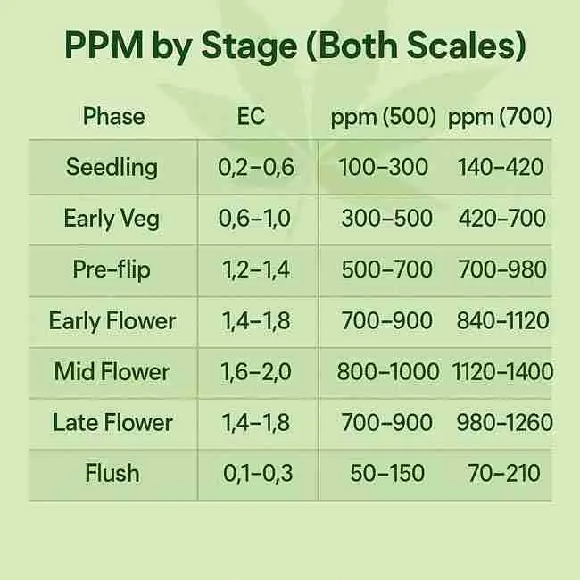 Cannabis grower alternating feeding and watering cycles with EC and pH tools