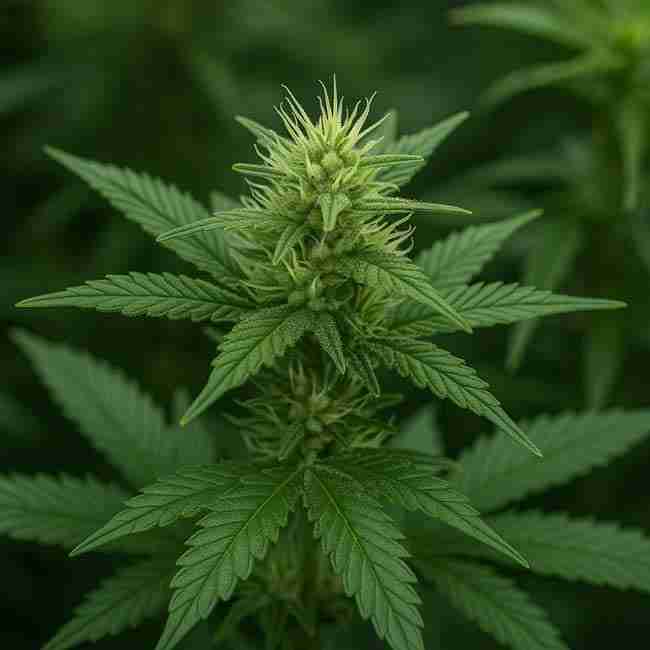 Balcony containers with companion herbs masking scent from low odor cannabis strains seeds outdoors.