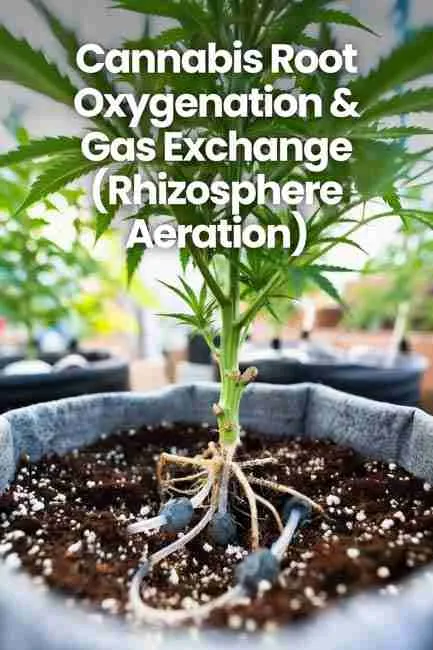 Cannabis plant growing in a fabric pot with good oxygen for the roots 