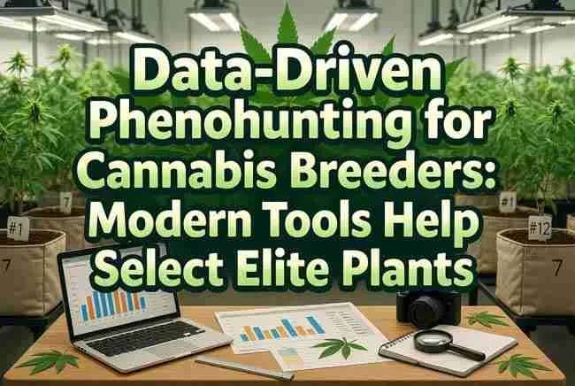 Data-Driven Phenohunting for Cannabis Breeders: Modern tools and spreadsheets helping select elite cannabis plants in a professional home grow room