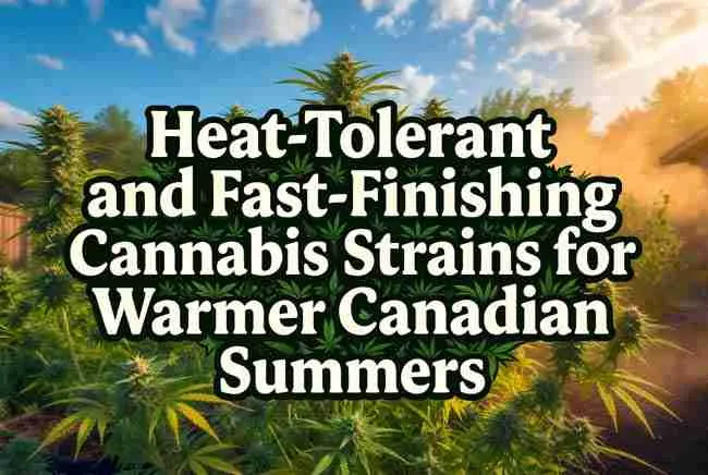 Heat-Tolerant and Fast-Finishing Cannabis Strains for Warmer Canadian Summers thriving garden