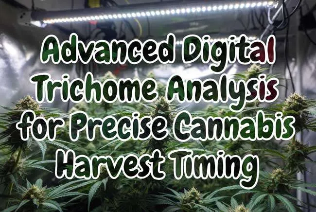Advanced digital trichome analysis cannabis for precise harvest timing hero
