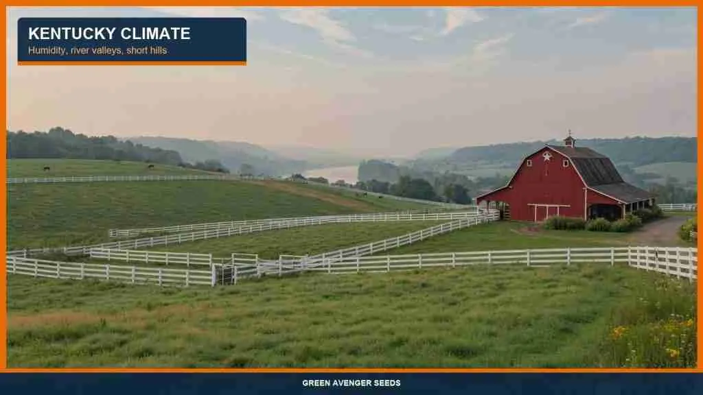 Kentucky Bluegrass climate and humidity notes for cannabis seed collectors