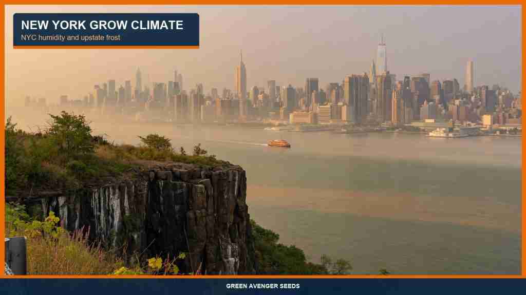 New York Hudson River climate notes for cannabis seed grows in NYC and upstate