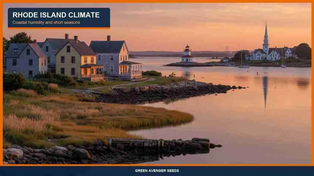 Rhode Island coastal climate and humidity notes for cannabis seed grows
