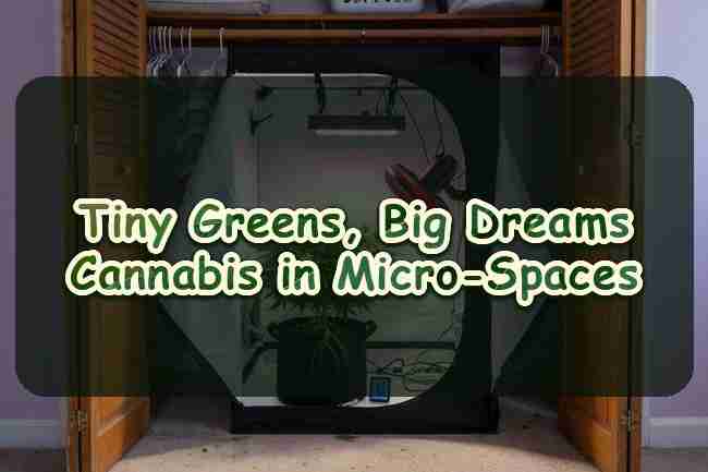 Tiny Greens, Big Dreams: Cannabis Cultivation in Micro-Spaces