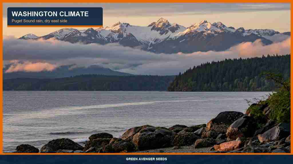 Washington Puget Sound climate notes for cannabis seed collectors