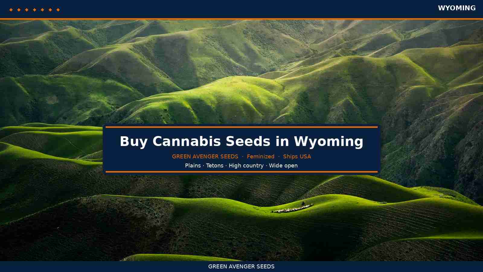 Buy cannabis seeds in Wyoming — Green Avenger Seeds